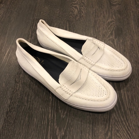 cole haan white loafers